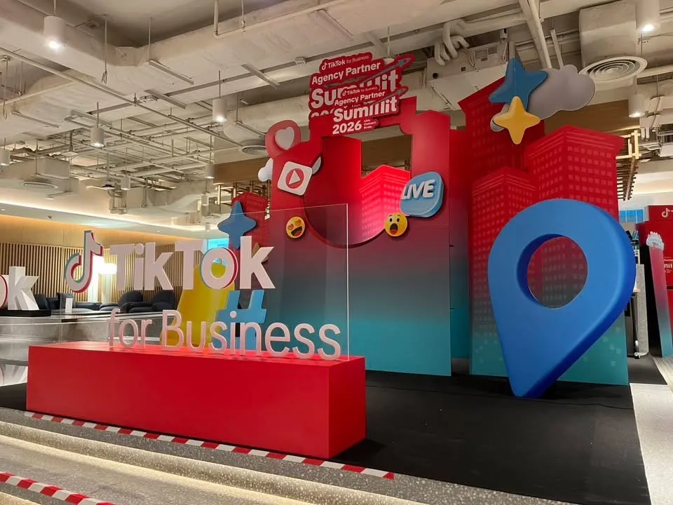 เวทีหลักโลโก้ TikTok for Business งาน Agency Partner Summit 2026