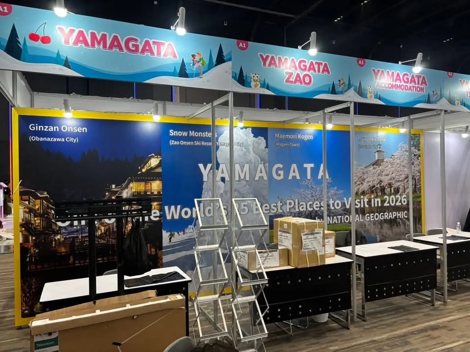 บูธประชาสัมพันธ์การท่องเที่ยว Yamagata งาน Tohoku Japan 2025